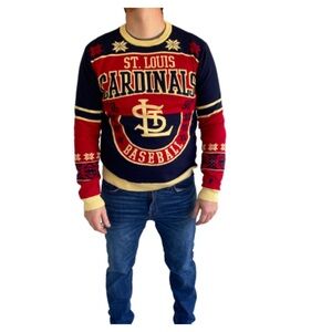 St Louis Cardinals Fans Retro Cotton Sweater Size Large